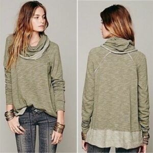 Beach Cotton Cocoon Cowl Pullover “Medium”